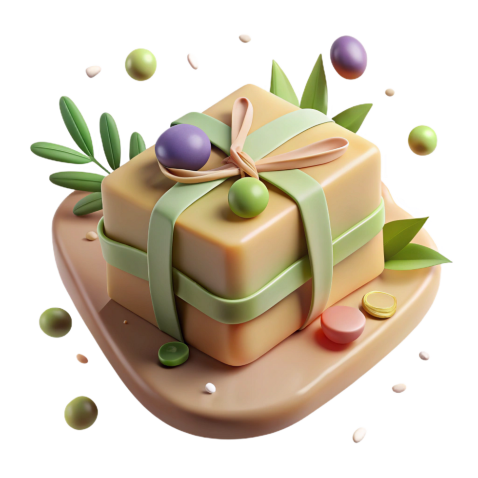elegant contemporary Handmade Soap Bar with Lavender Sprig Transparent exclusive png