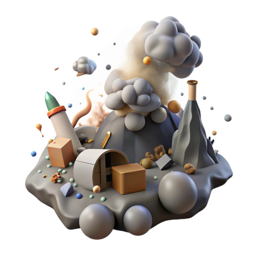 extraordinary modern Mining Pollution Air Quality Transparent Background Smoggy Effect authentic png