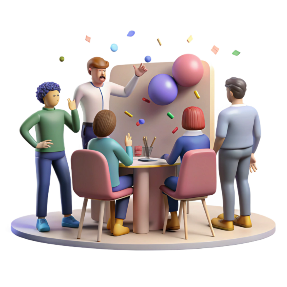 extraordinary artistic Group Silhouette Problem Solving Meeting Transparent Background png