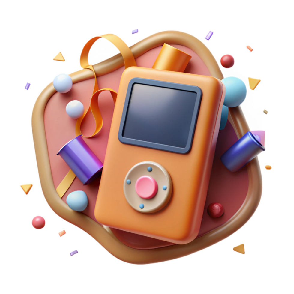 wonderful traditional Mp3 Player Digital Display Cutout Isolated professional png
