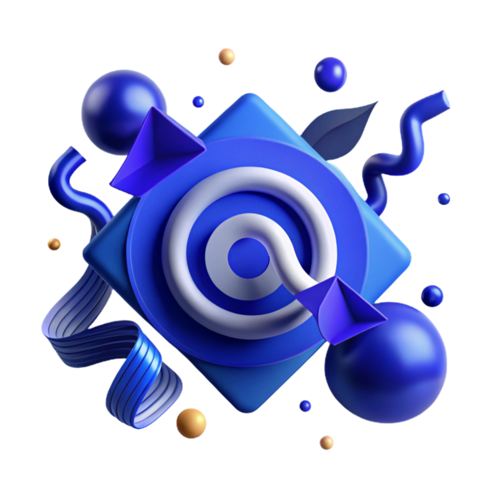 impressive traditional Indigo Blue Abstract Brand Symbol Design Transparent Background high quality png