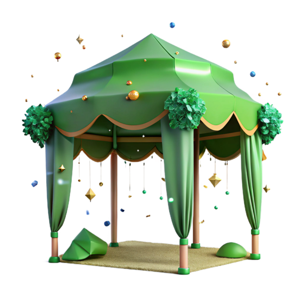 wonderful traditional Green Canopy Twilight Transparent Background detailed png