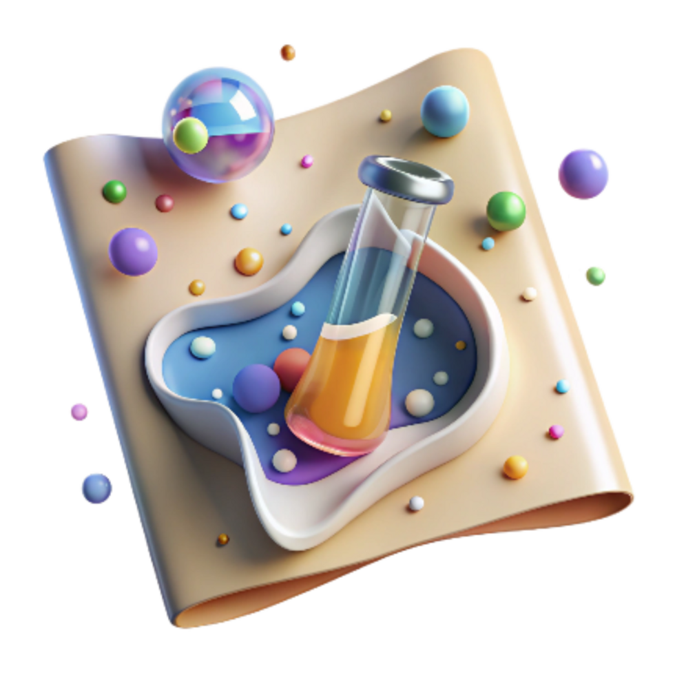dramatic creative Microscope Slide of Water Sample Cutout Isolated genuine png