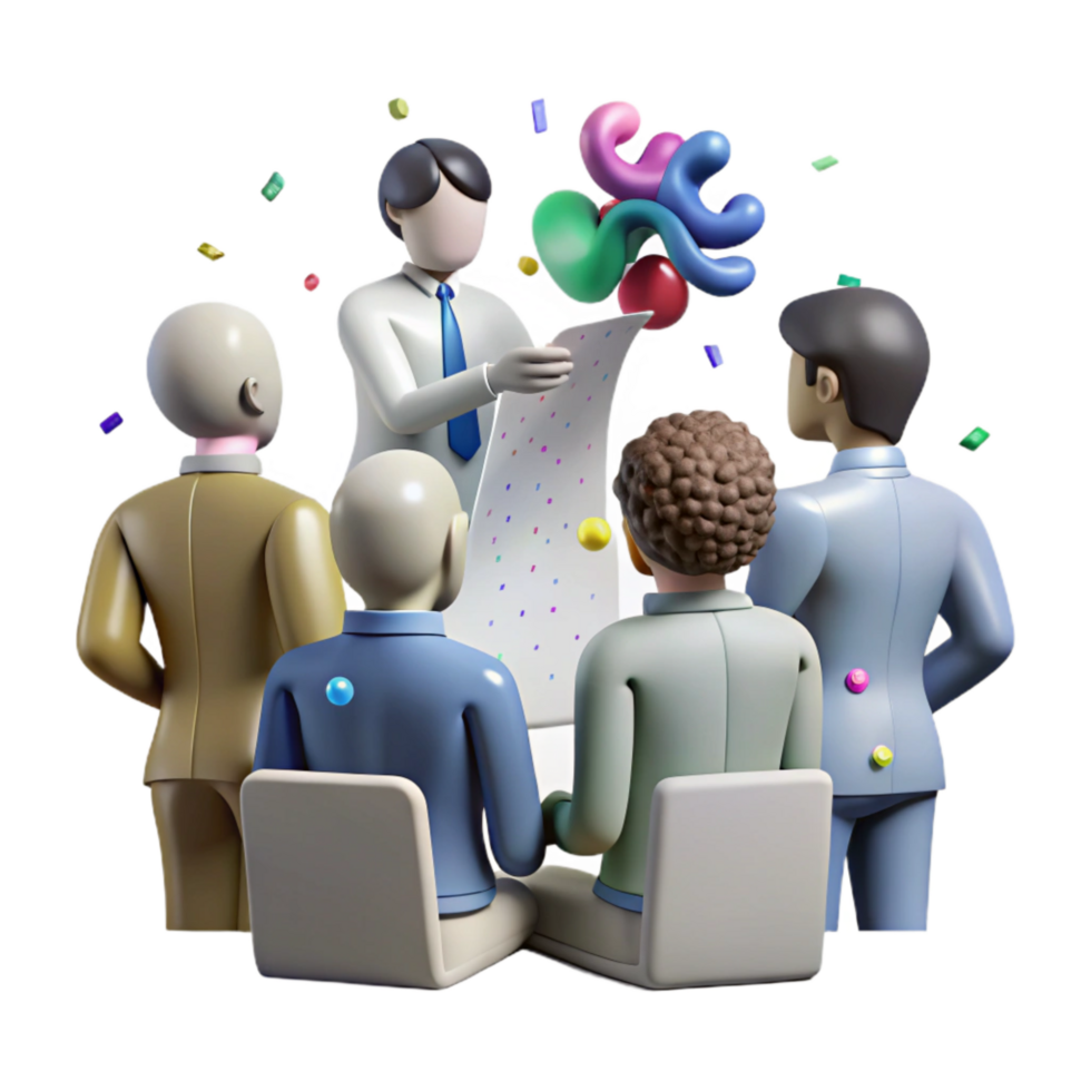 stunning rustic Group Silhouette Brainstorming Meeting Transparent Background genuine png