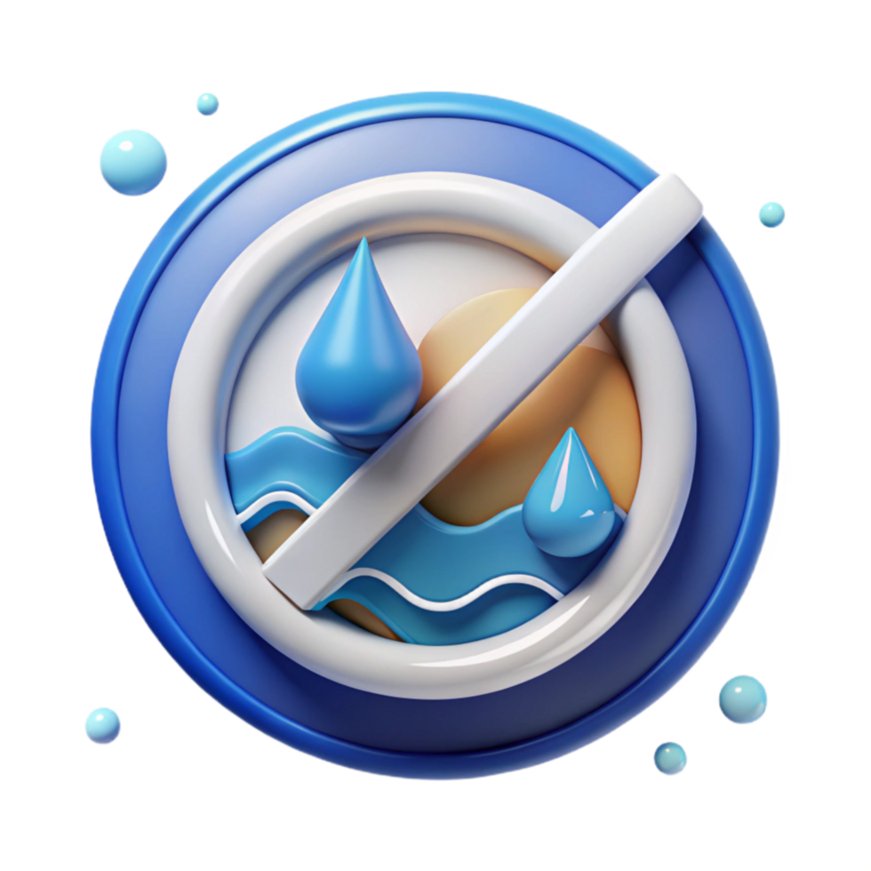 stunning creative Protect Clean Water Sign Cutout Advocacy Graphic Isolated detailed png
