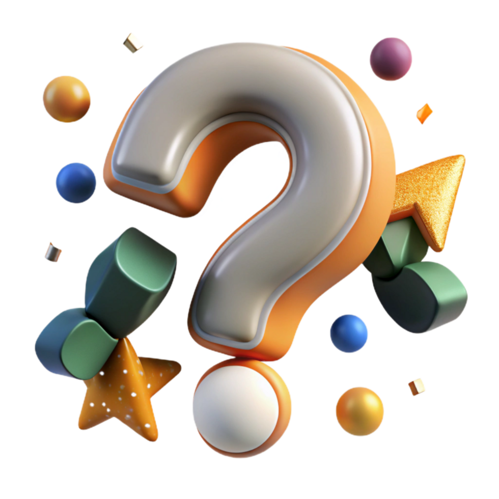 extraordinary traditional Question Mark Symbol Cutout with Curved Shape original png