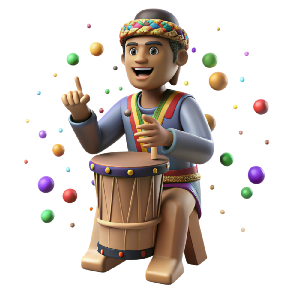 beautiful modern Peruvian Cajon Player Hand Position Cutout original png