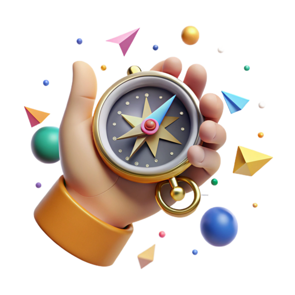 wonderful contemporary Hand Holding Compass Isolated Element exclusive png