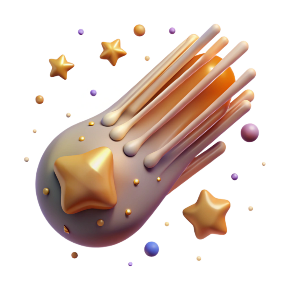 serene vintage Meteor Shower Radiant Isolated with Origin Point high quality png