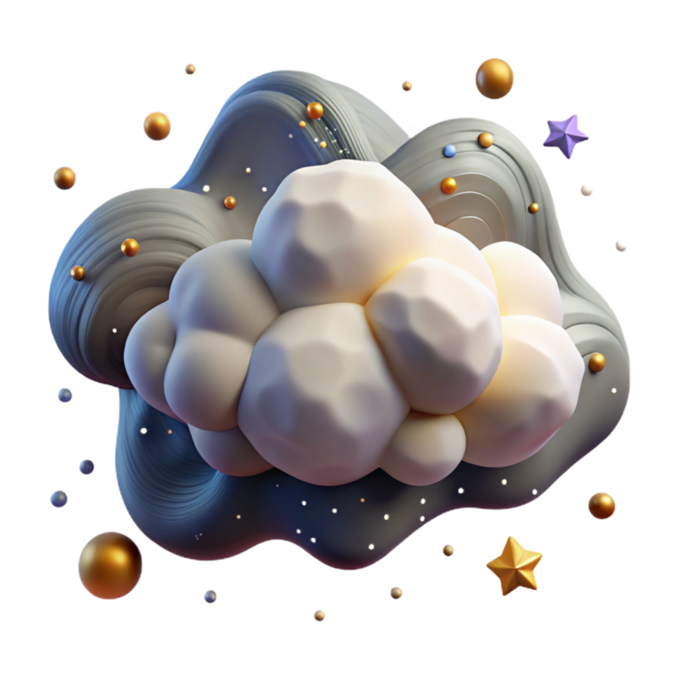 wonderful classic Isolated Cumulonimbus Cloud at Dusk Cutout premium png