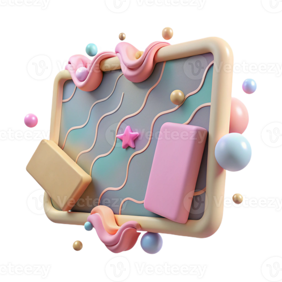 wonderful traditional Pastel Colored Chalkboard Texture Cutout professional png