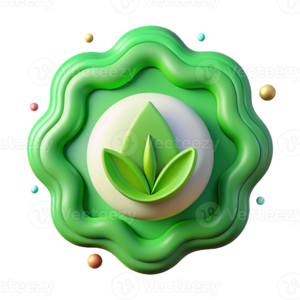 stunning artistic Nature Conservation Symbol Green Gradient Isolated high resolution png