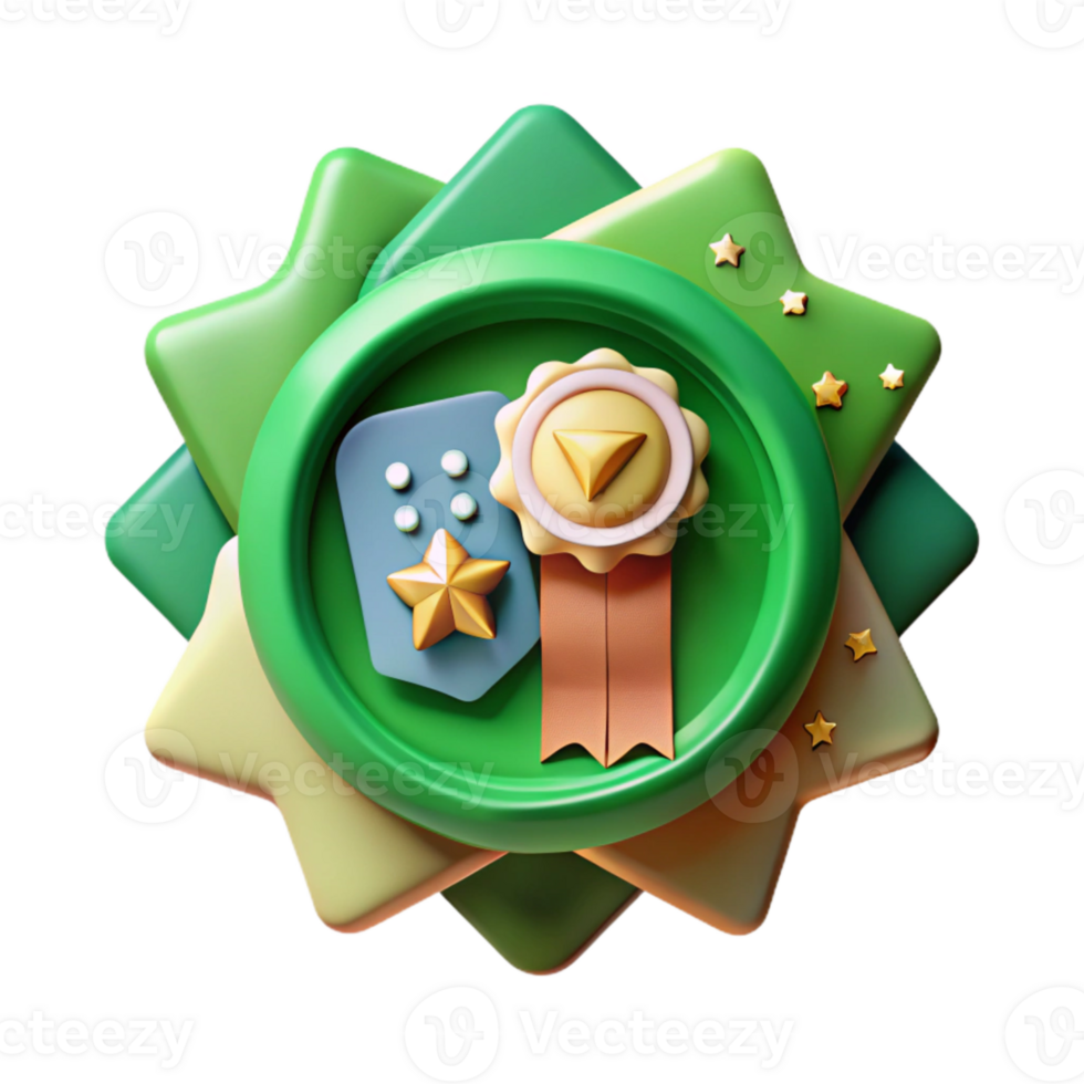 stunning rustic Green Hotel Certification Badge Isolated genuine png