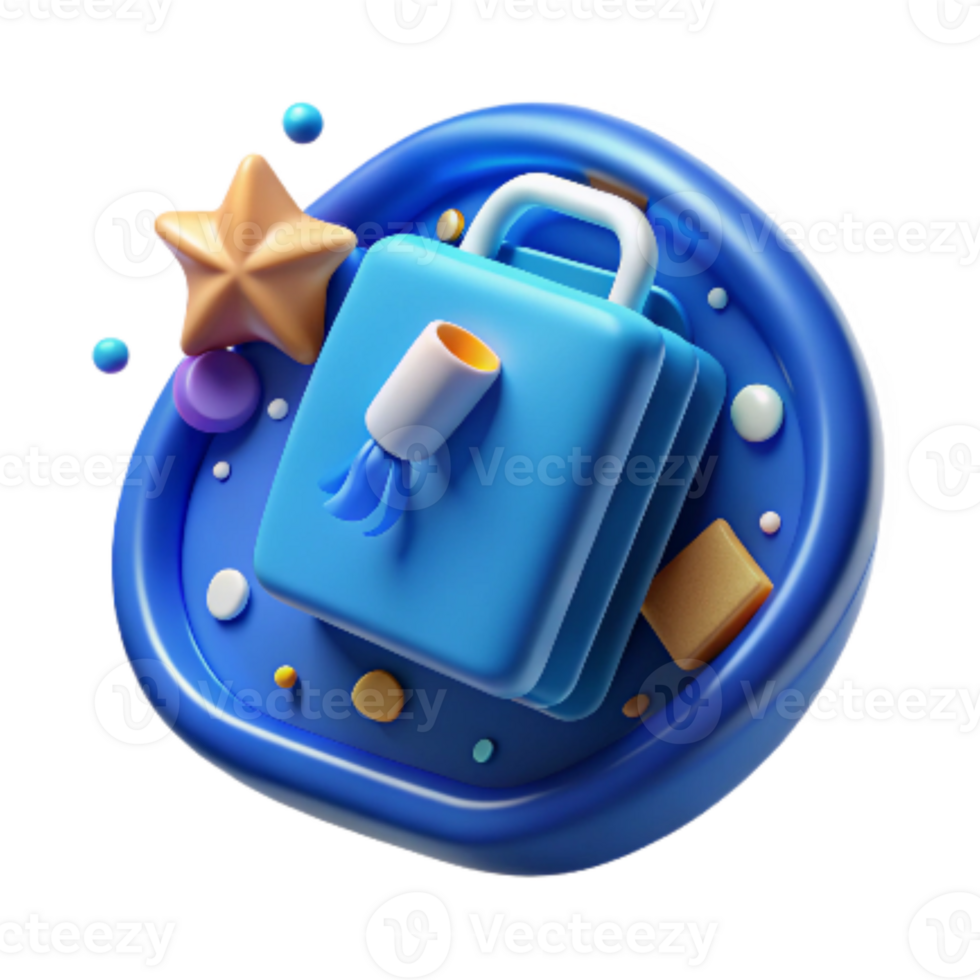 dramatic contemporary Ocean Cleanup Effort Icon Blue Isolated Cutout original png