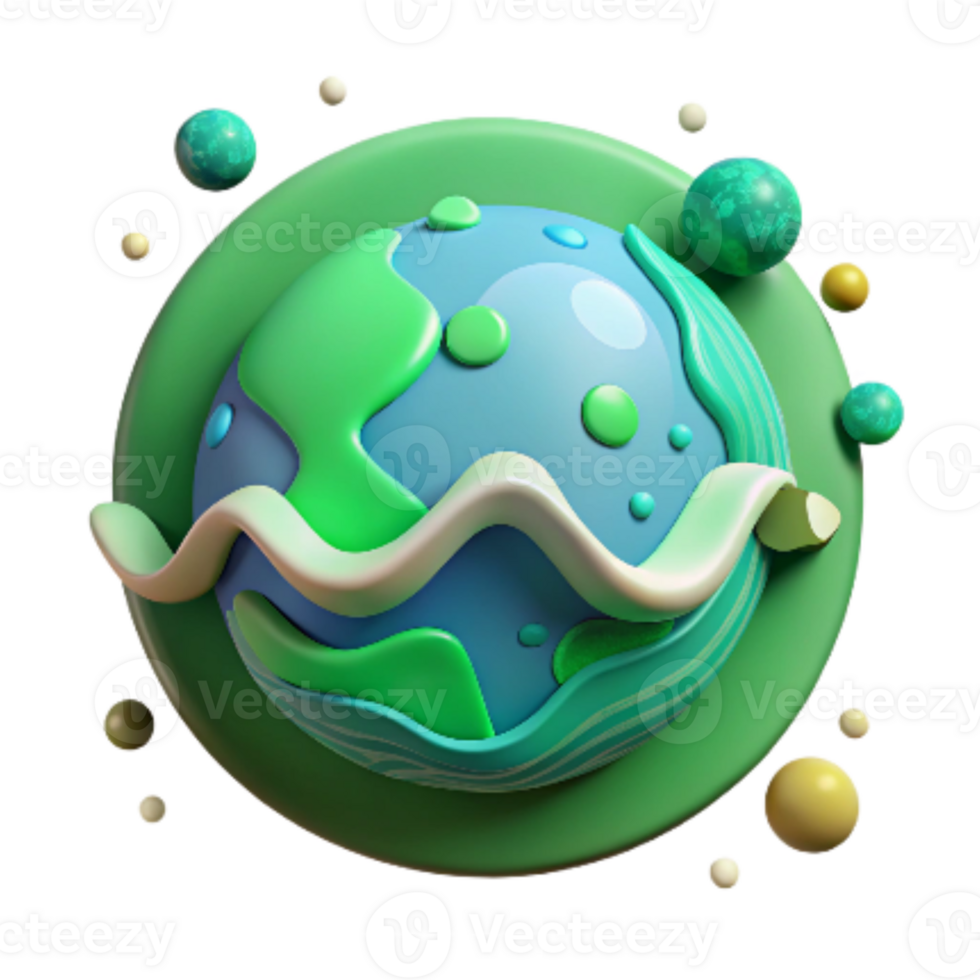 dramatic traditional Ocean Sustainability Icon Green Isolated Cutout detailed png