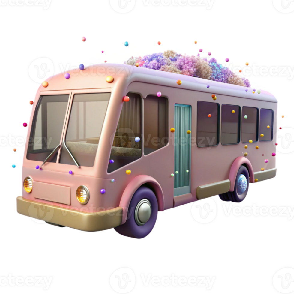wonderful abstract Public Transportation Bus Side View Cutout professional png