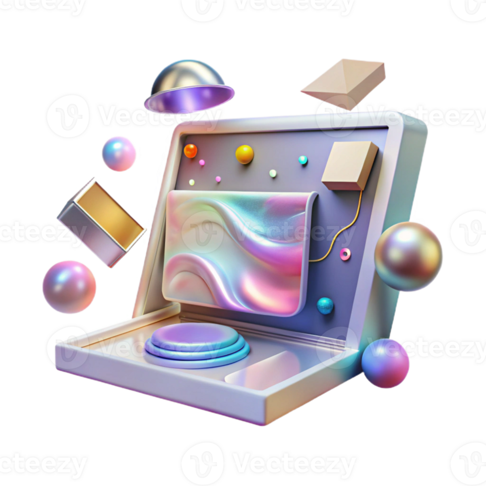 wonderful abstract Holographic Display Interactive Interface Cutout high quality png