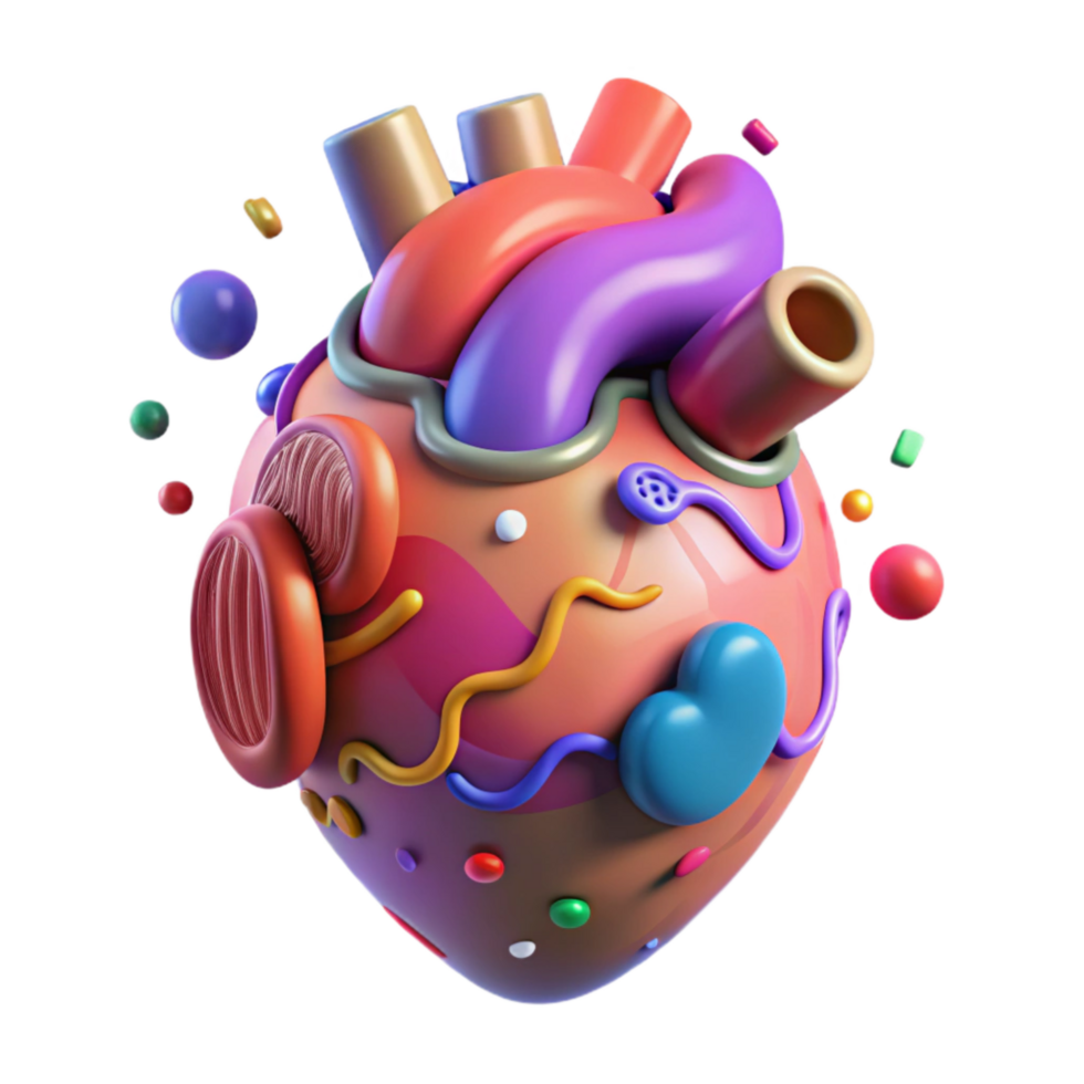 magnificent contemporary Human Heart Anatomy Isolated png