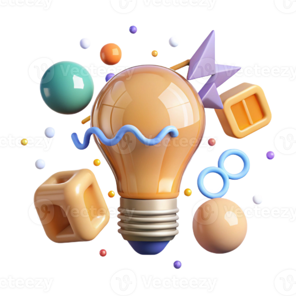 serene vintage Innovation Icon Lightbulb Idea Transparent exclusive png