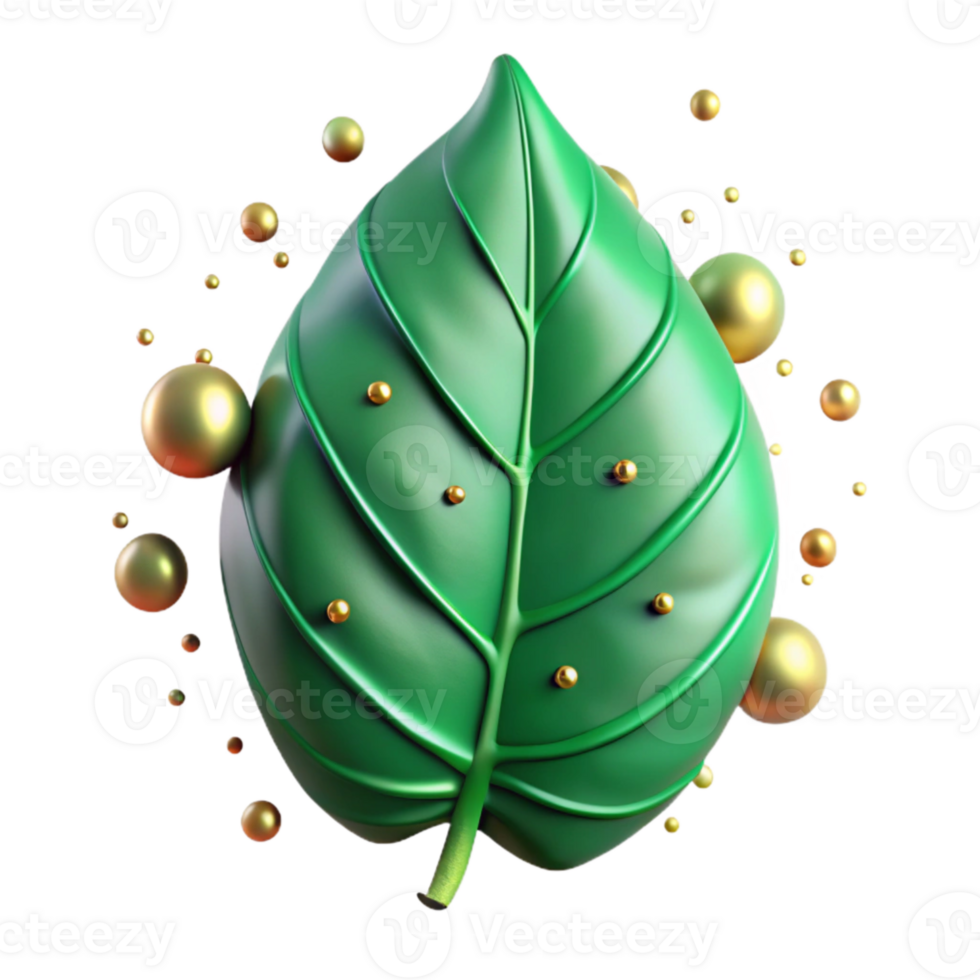 stunning creative Green Leaf Close Up Cutout Detailed Veins Transparent Background original png