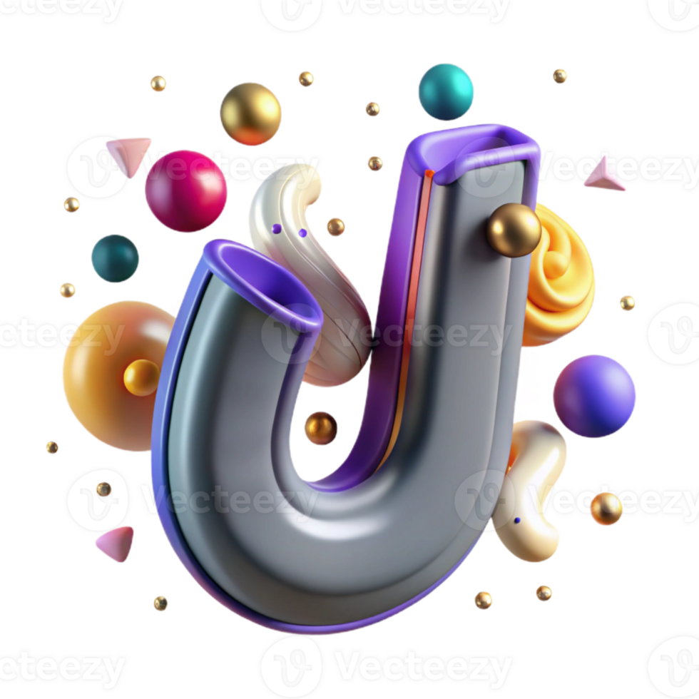 serene modern Gothic Font Letter J Isolated Transparent Background exclusive png