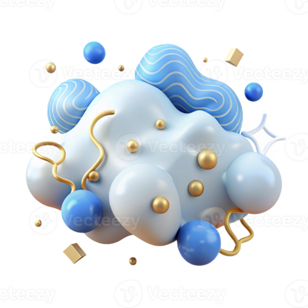 wonderful artistic Light Blue Sky with Clouds Isolated exclusive png