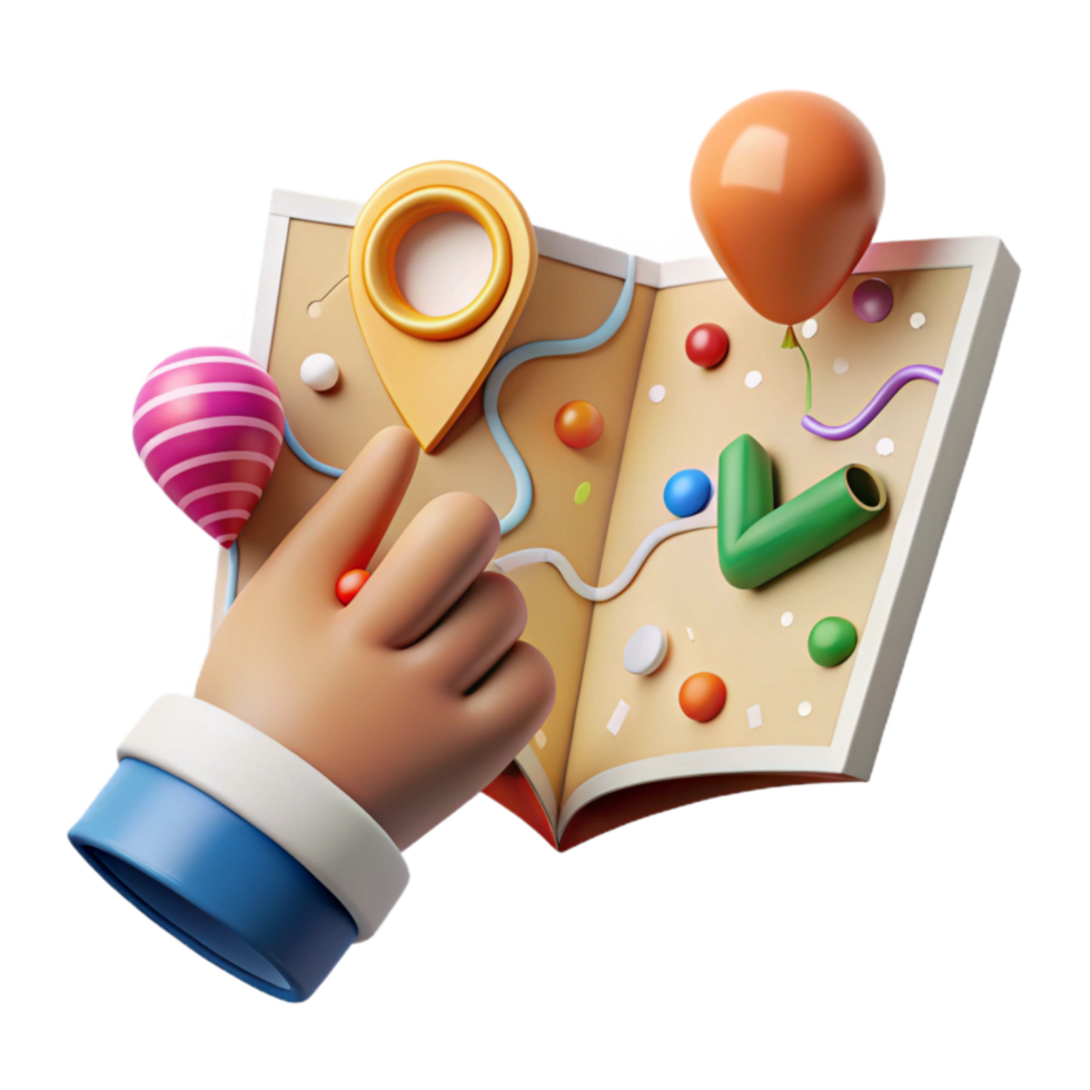 extraordinary rustic Hand Pointing to Location on Map Transparent Background detailed png