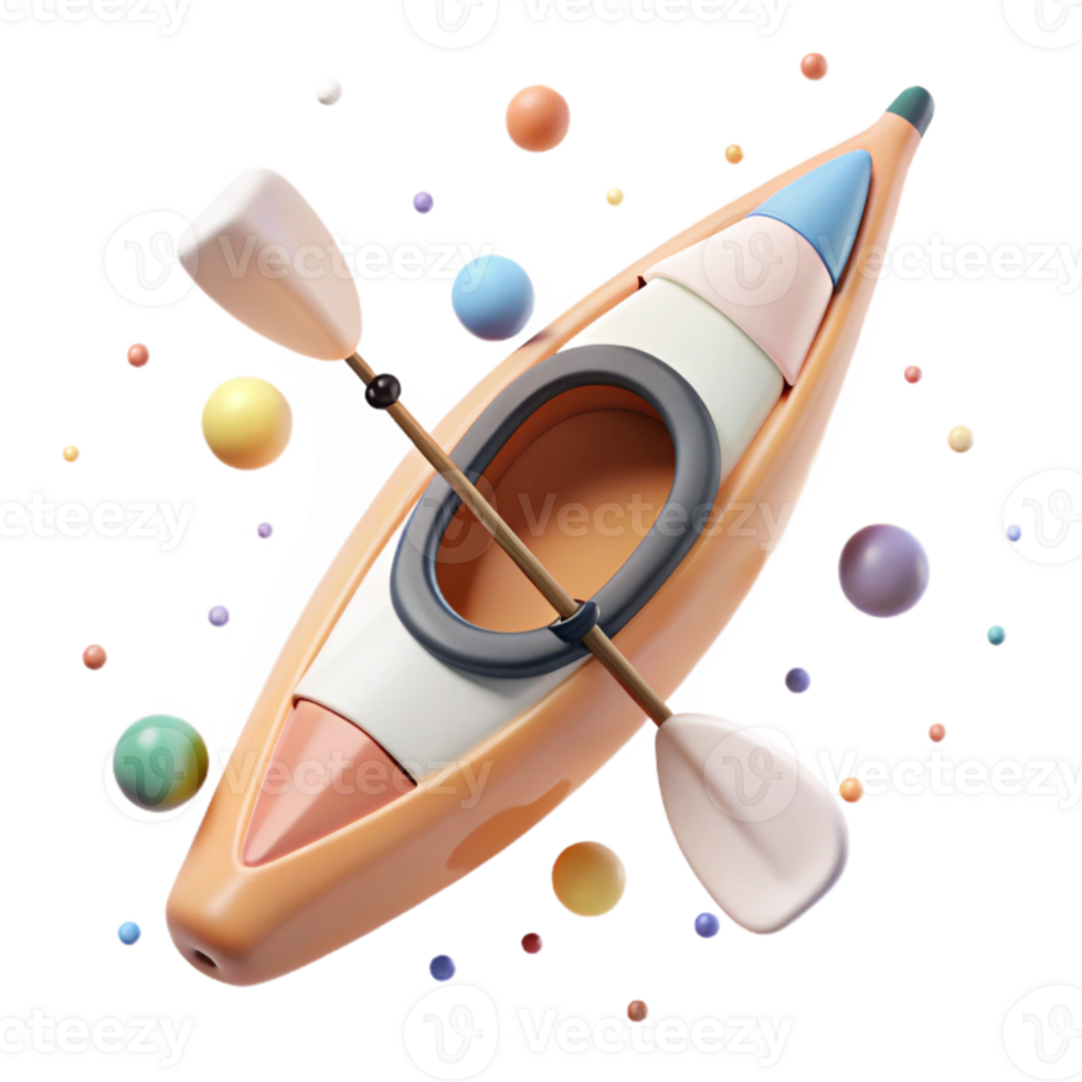 dramatic modern Kayak Isolated Element Single Person professional png