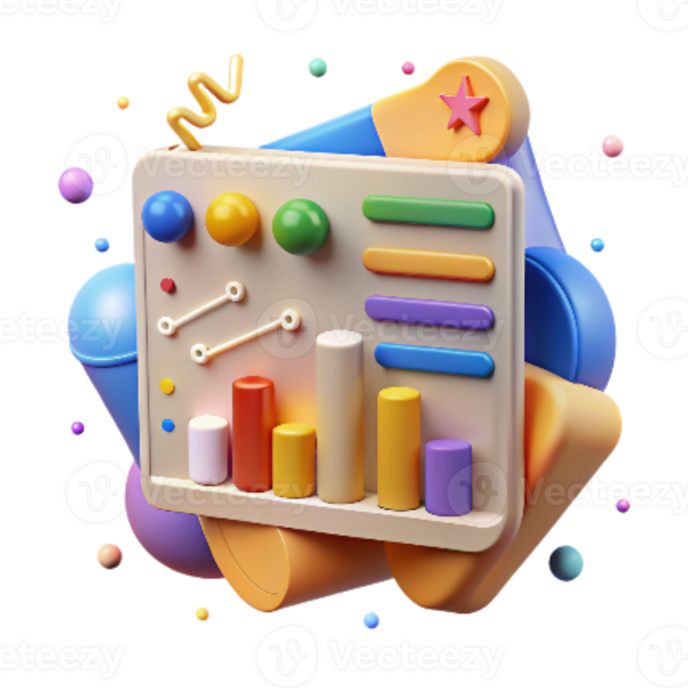 stunning abstract Machine Learning Algorithm Predicting Animal Behavior Colorful Chart Transparent Background detailed png