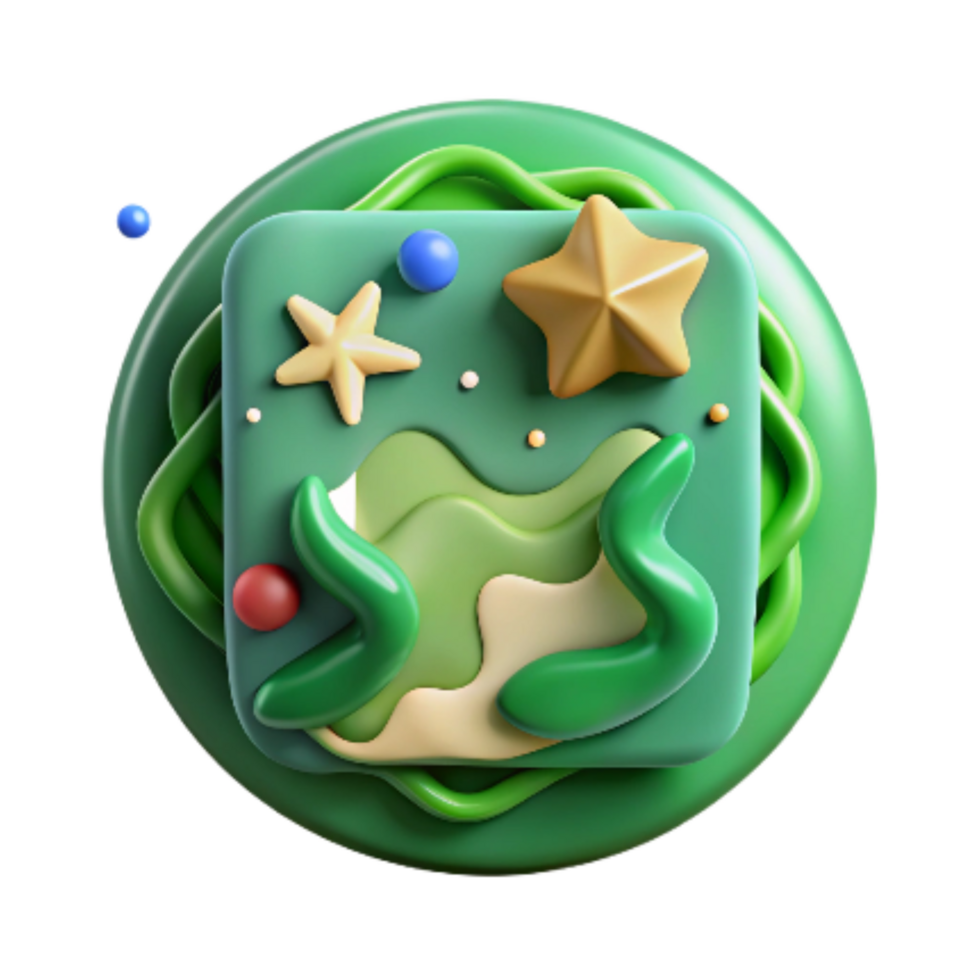 magnificent minimalist Marine Conservation Efforts Icon Green Isolated Element original png