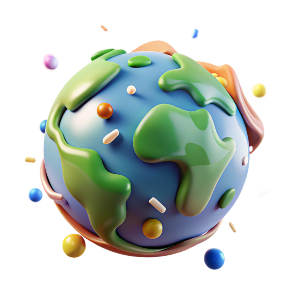 elegant creative Protecting Our Planet Earth Icon Isolated Transparent Background png