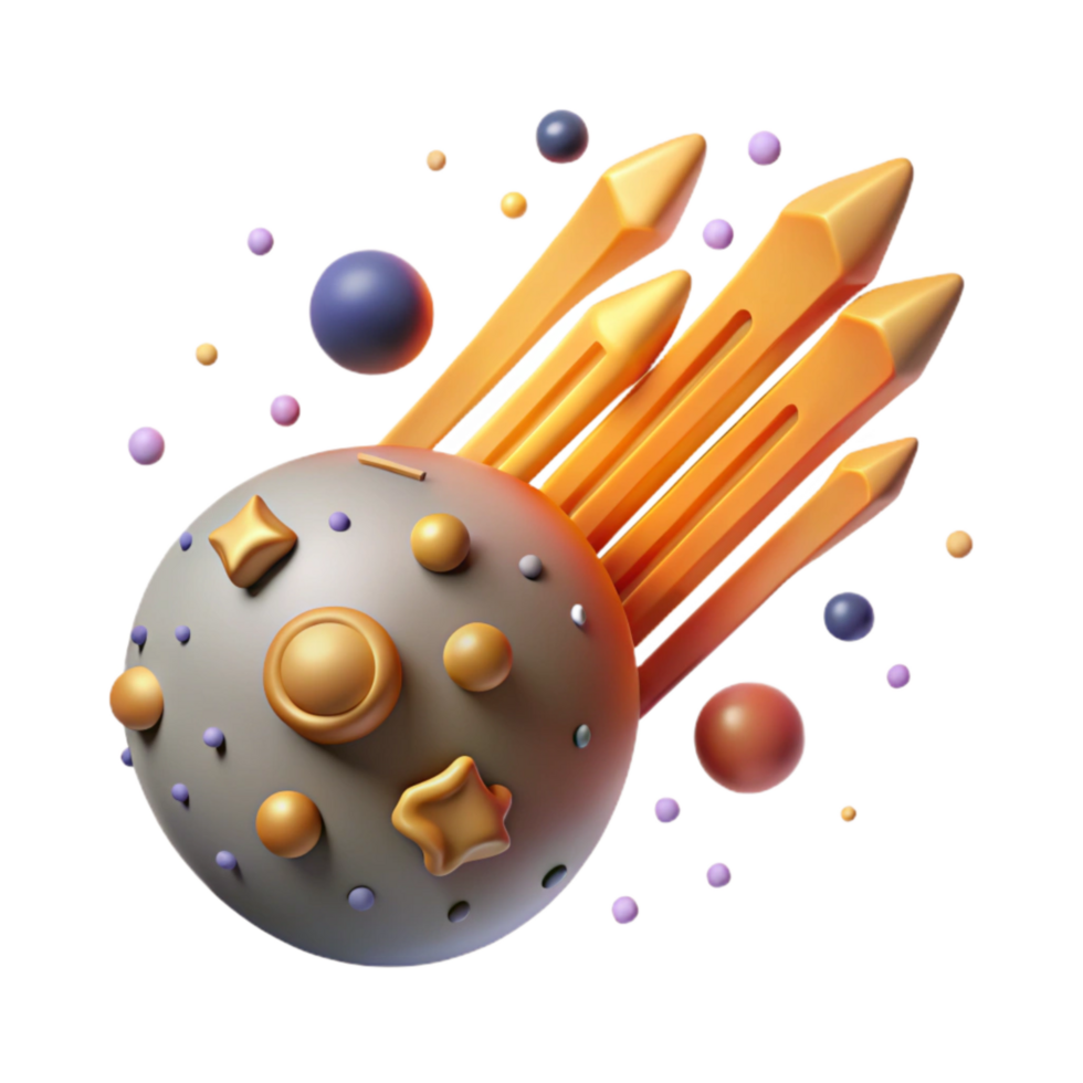 stunning vintage Meteor Shower Isolated with Multiple Trails detailed png