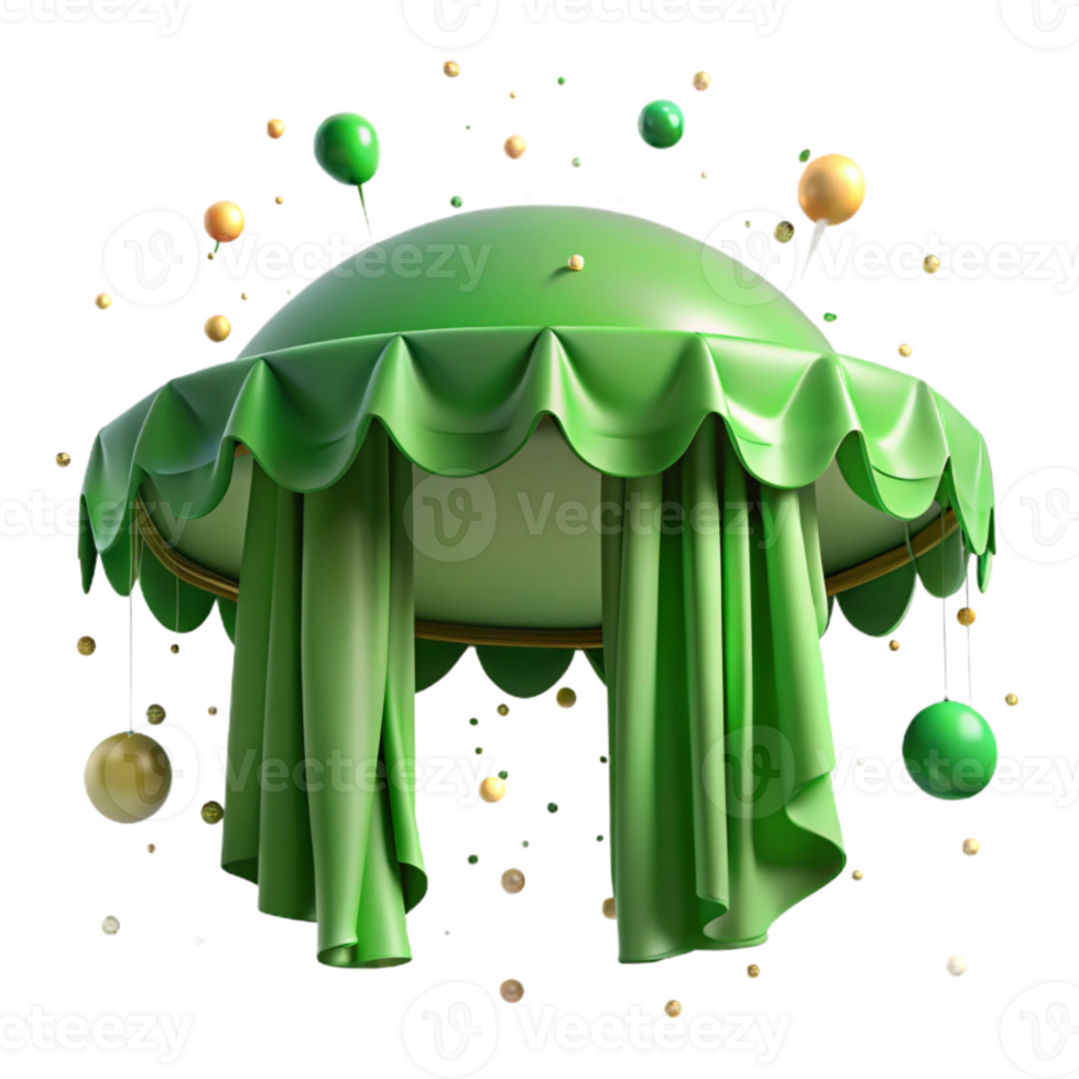 vibrant creative Green Canopy Foggy Background Transparent authentic png