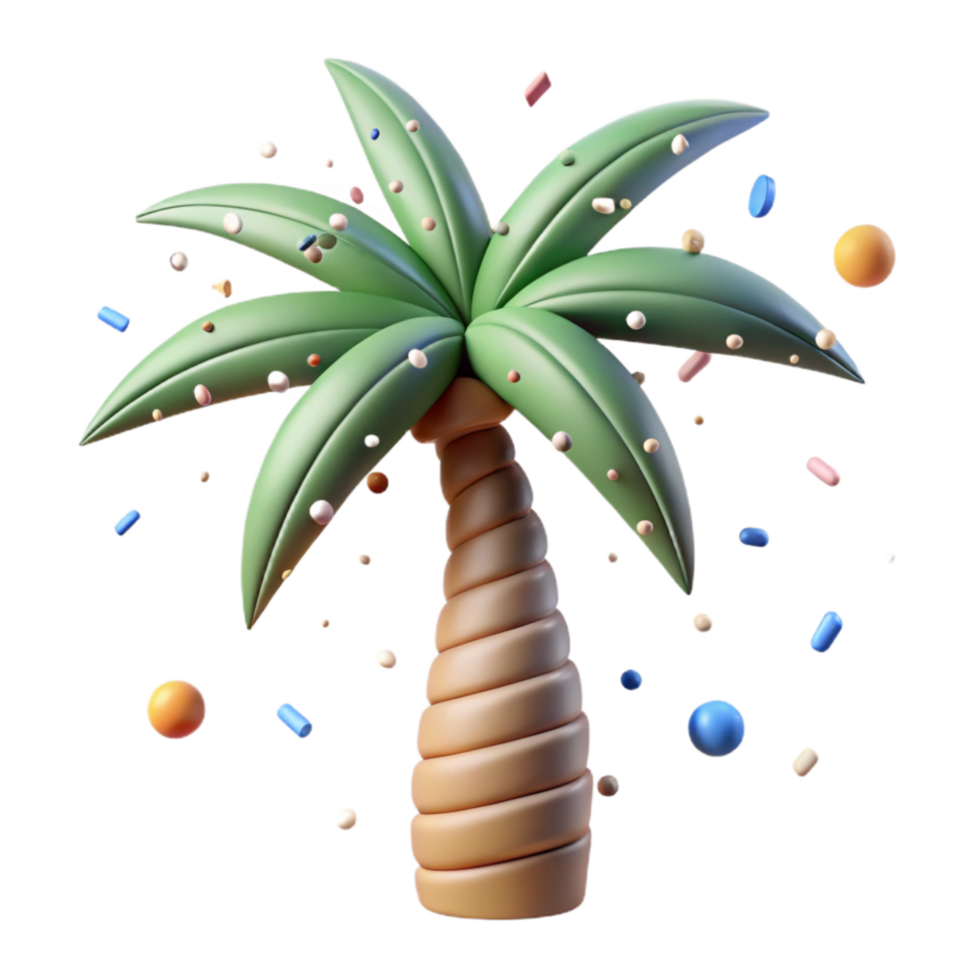 serene traditional Palm Tree Silhouette Cutout Isolated authentic png