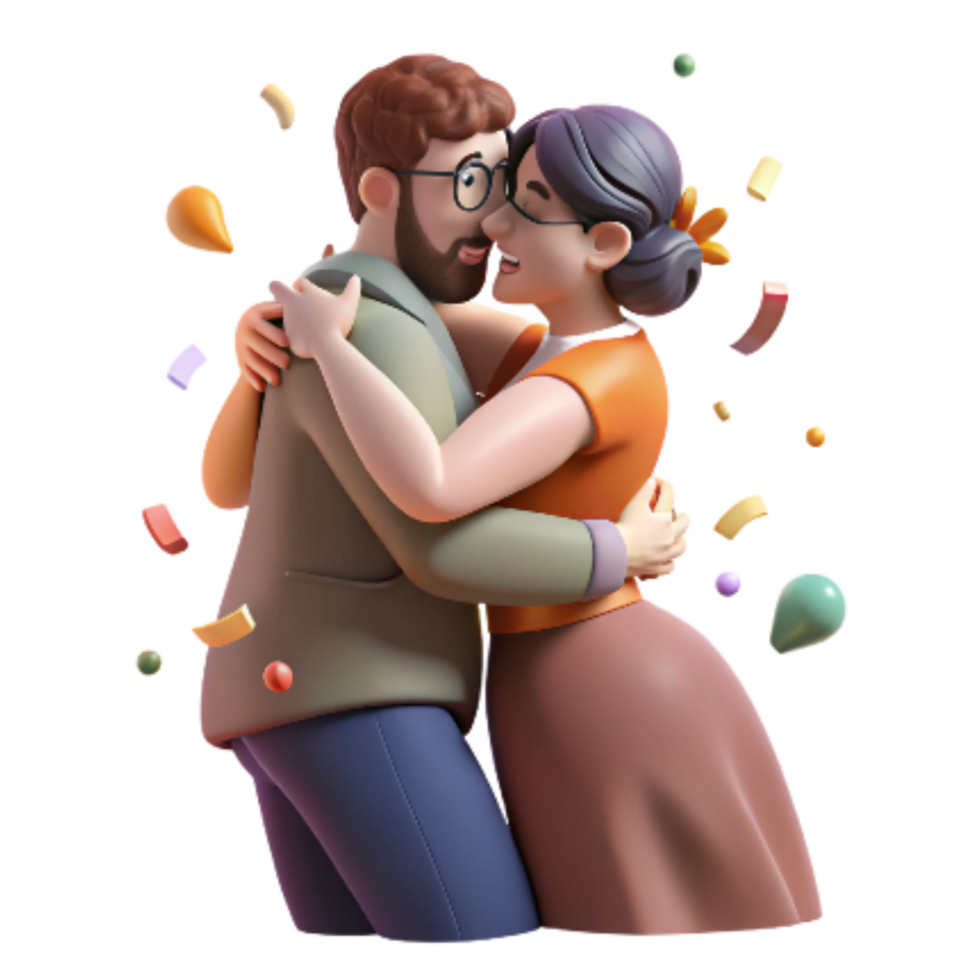 impressive classic Passionate Tango Embrace Isolated Transparent Background exclusive png