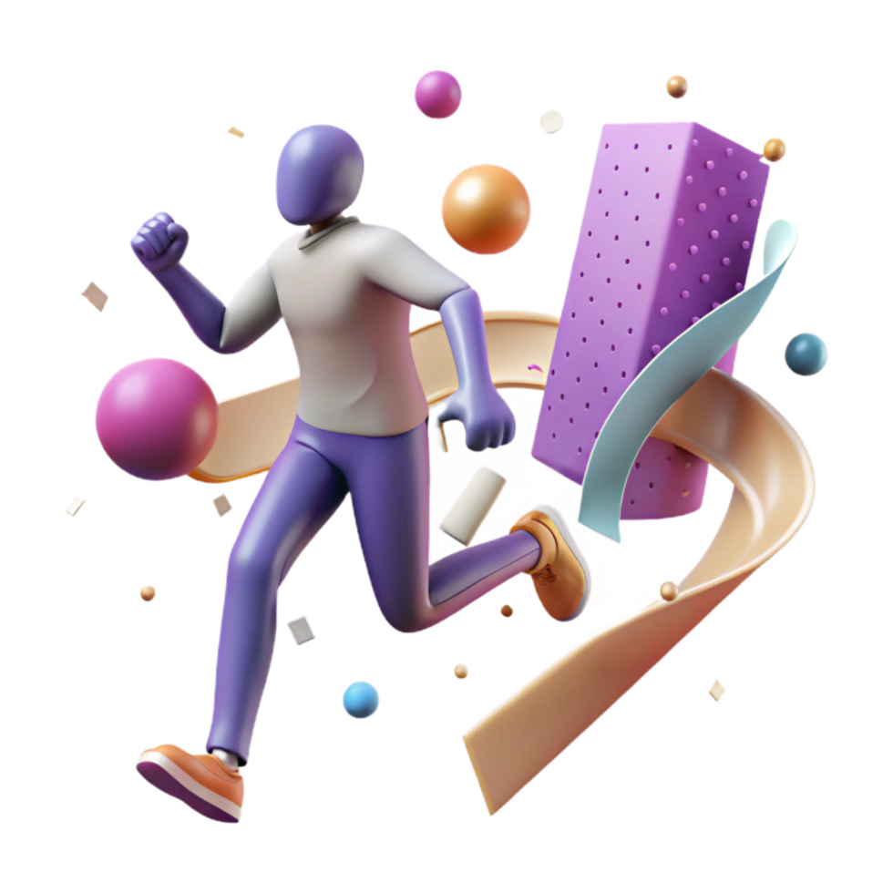 wonderful traditional Person Running Towards Finish Line Silhouette Cutout high quality png
