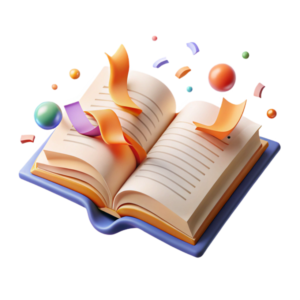 serene contemporary Protecting Our Legacy Open Book Isolated Element authentic png