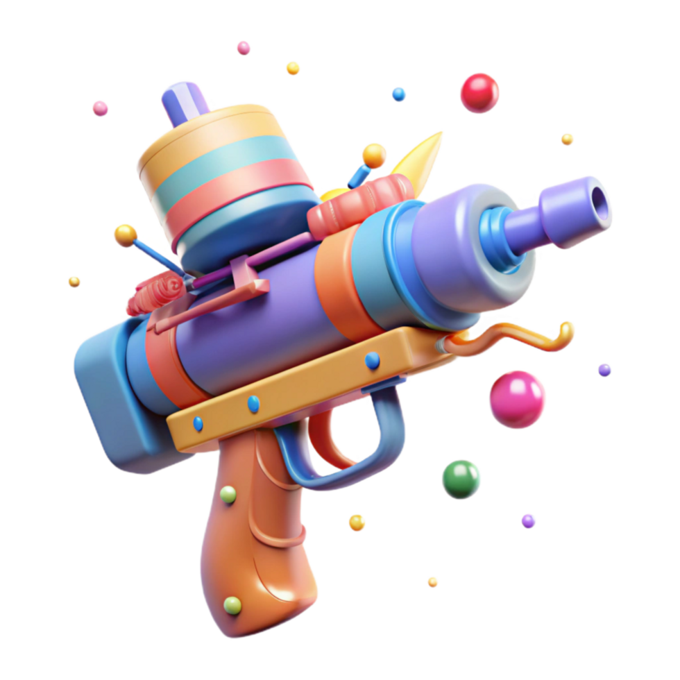 extraordinary modern Holi Festival Pichkari Water Gun Colorful Cutout authentic png