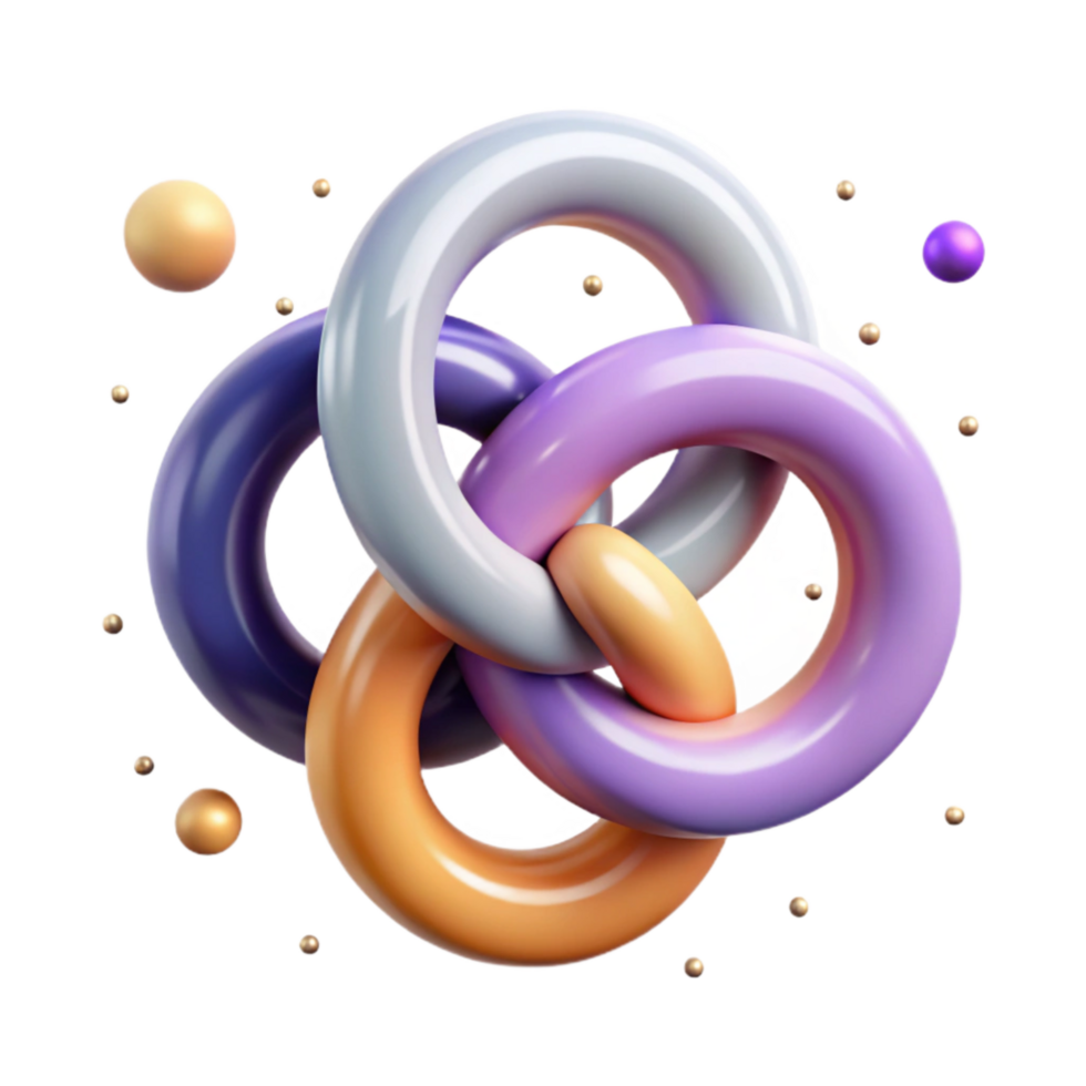 dramatic rustic Linked Circles Teamwork Connection Symbol Isolated exclusive png