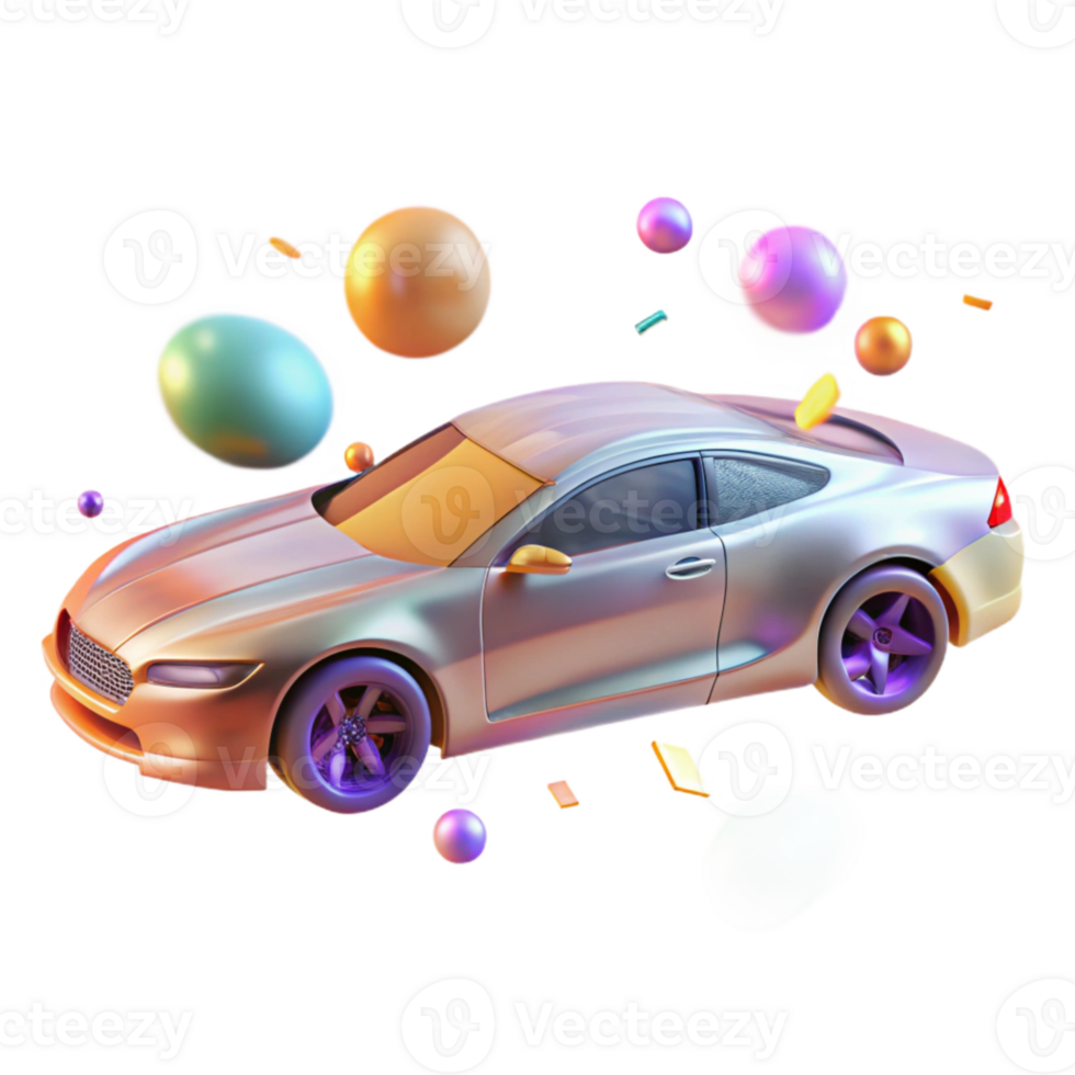 impressive classic Motion Blurred Car Side View Transparent Background exclusive png