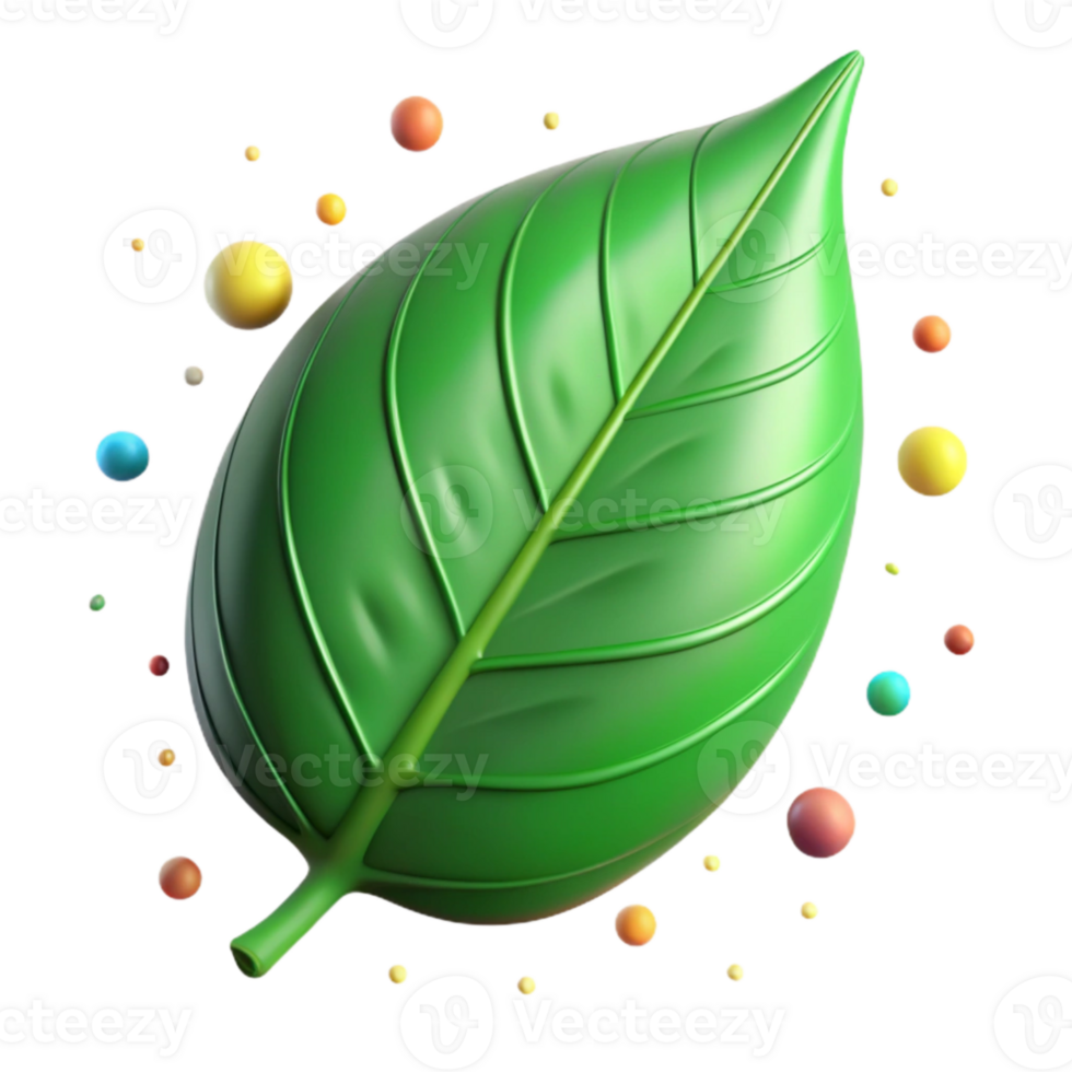 stunning abstract Green Leaf Close Up Cutout Detailed Veins Transparent Background professional png
