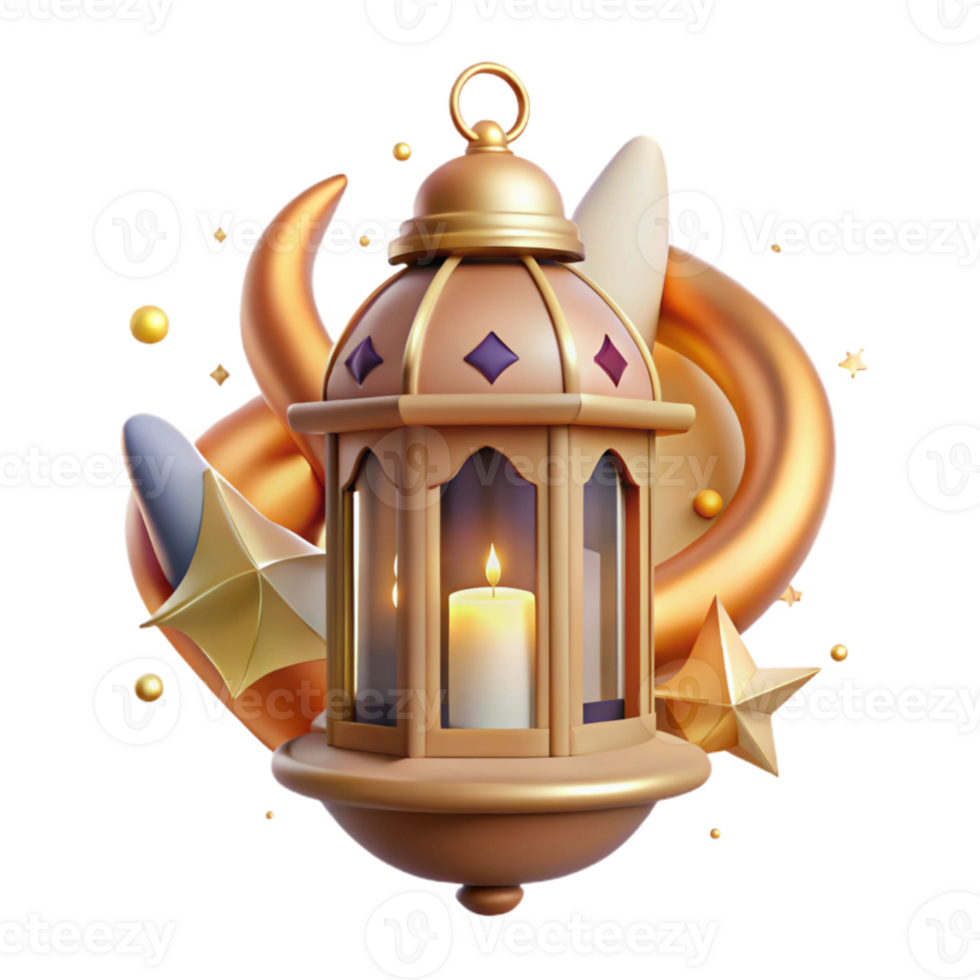 wonderful minimalist Ramadan Lantern Intricate Design Transparent Background high resolution png