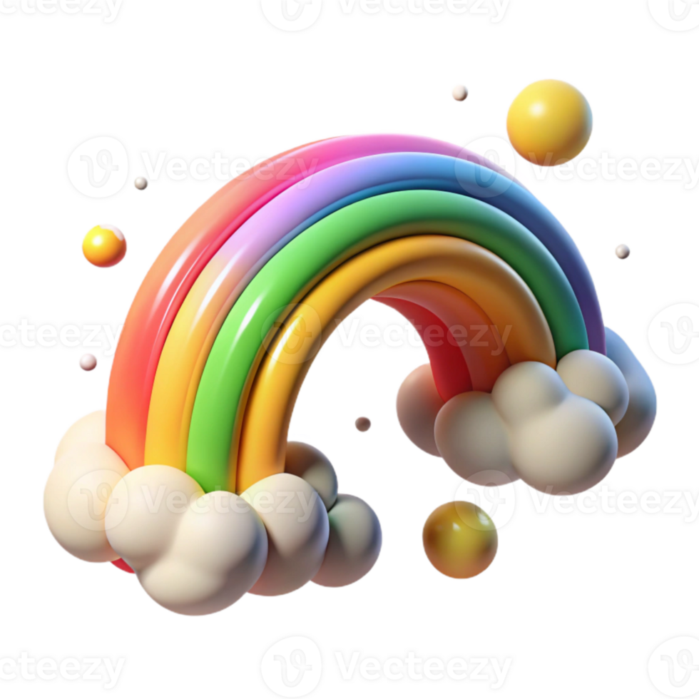 elegant rustic Rainbow Arcing Across Sky Cutout Isolated premium png