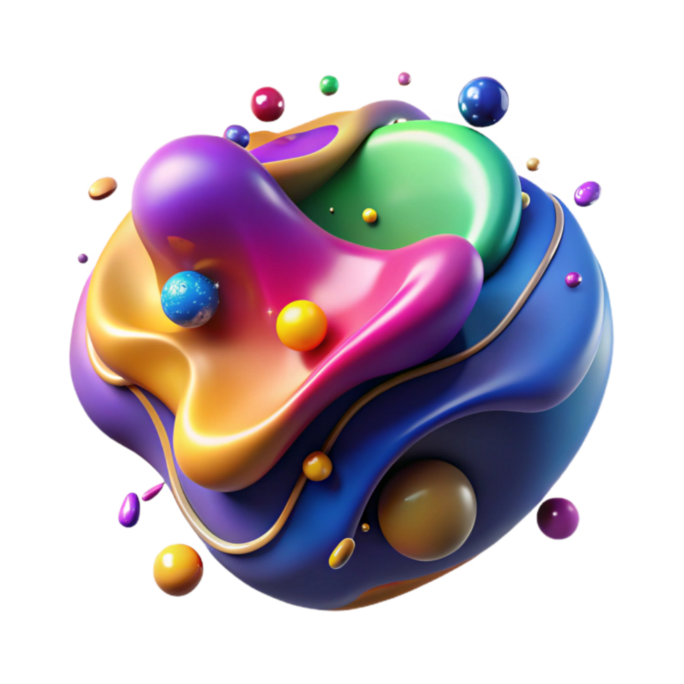 dramatic abstract Colorful Abstract Paint Splatter Cutout high quality png