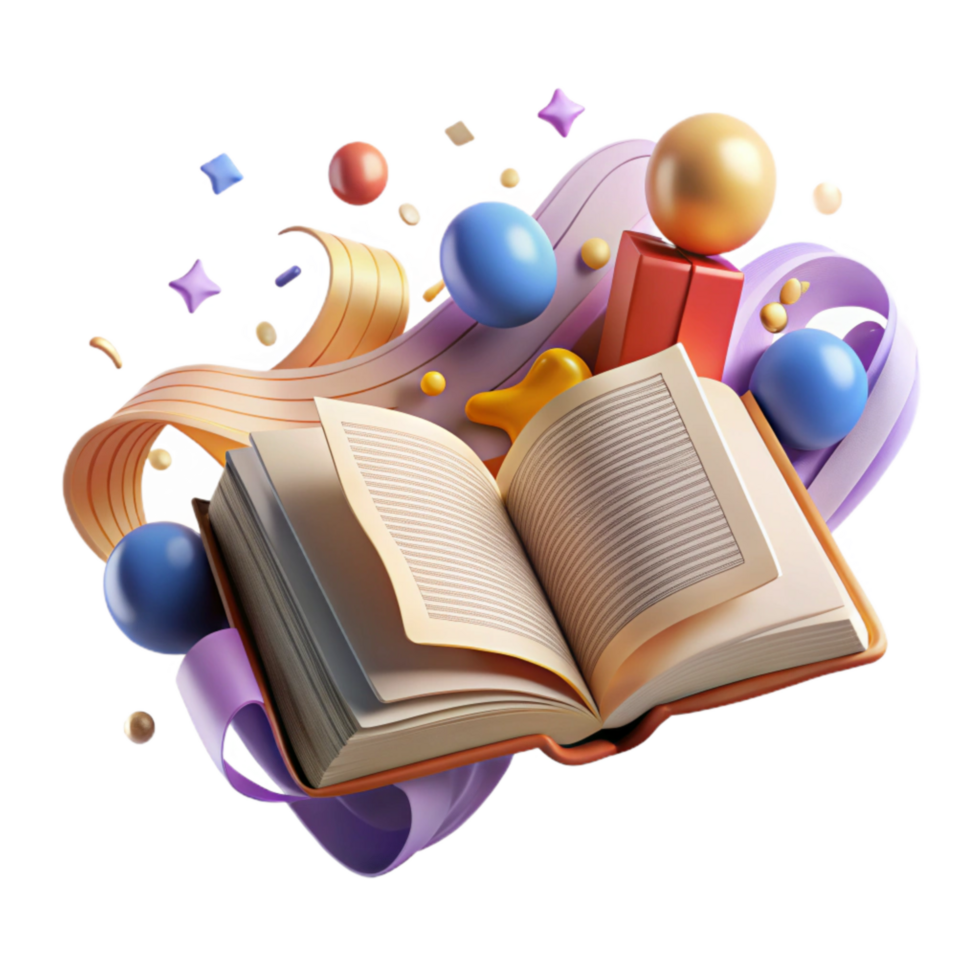 dramatic abstract Dictionary Open to a Specific Word Isolated Element original png