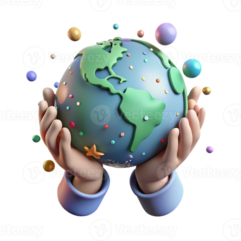 extraordinary modern Hands Holding Globe Isolated with Soft Lighting genuine png