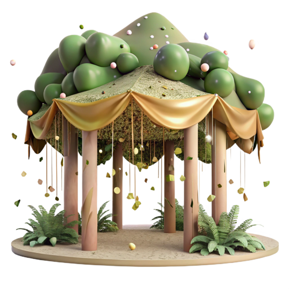 beautiful artistic Forest Canopy Detail Transparent Background professional png