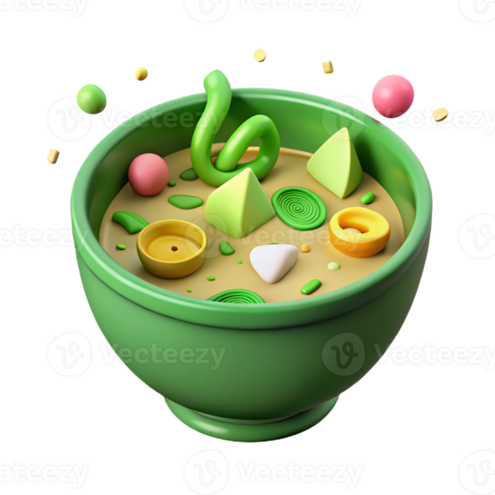 extraordinary traditional Green Curry Cutout in Bowl png