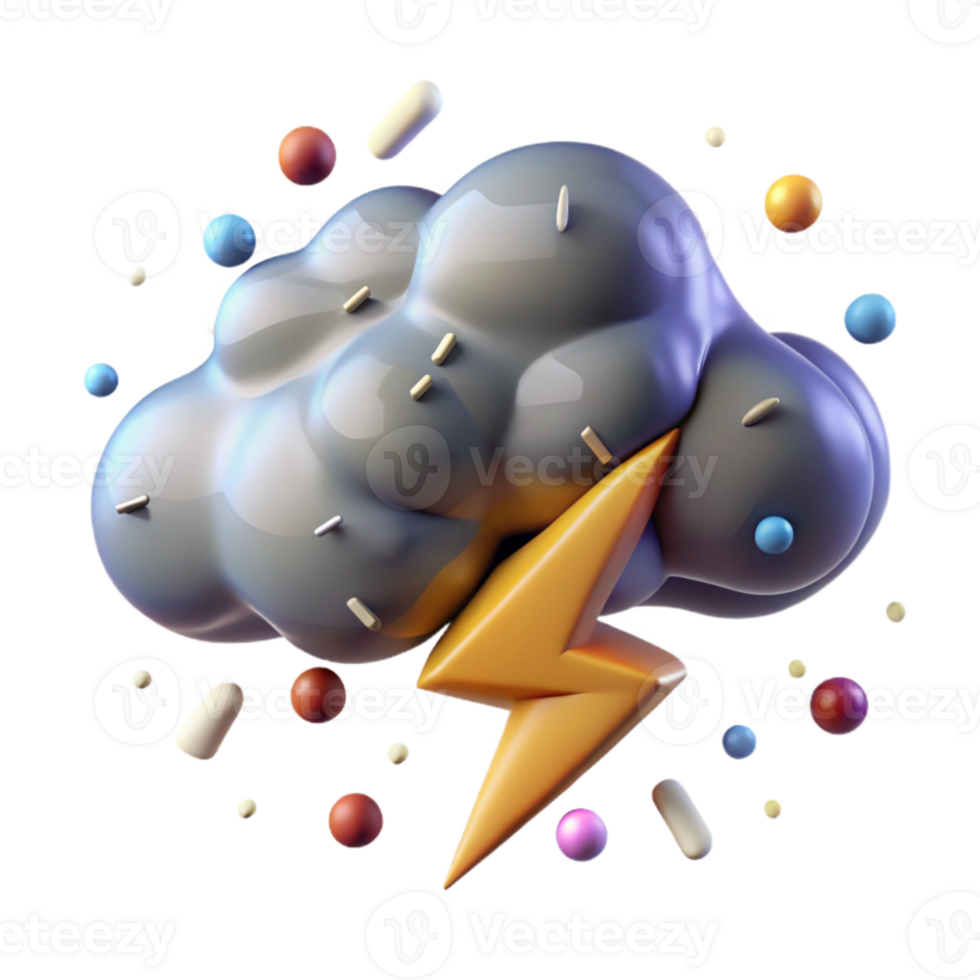 serene creative Isolated Thunderstorm Cloud Cutout png