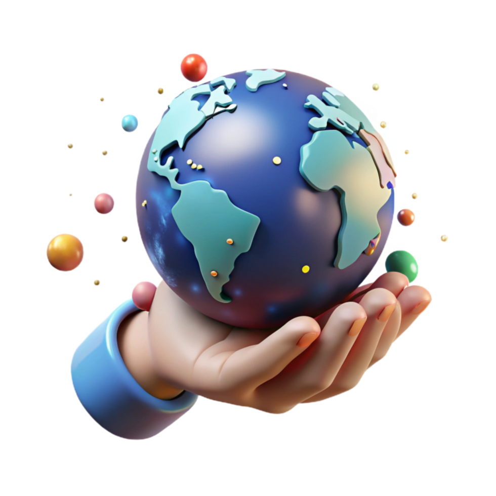 wonderful traditional Hand Holding Globe Gently Isolated high quality png